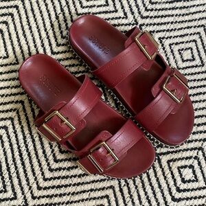 Schutz Naomi Sporty Red-brown sandals, size 8